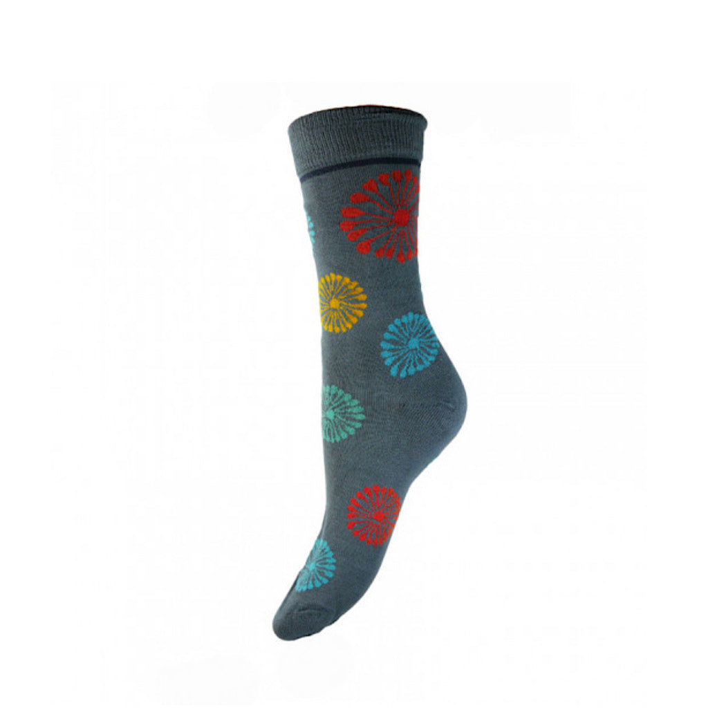 Luxurious Ladies Bamboo Socks | Multicolour Dandelion