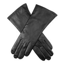 Load image into Gallery viewer, Ladies Black Cashmere Lined Leather Gloves By Dents
