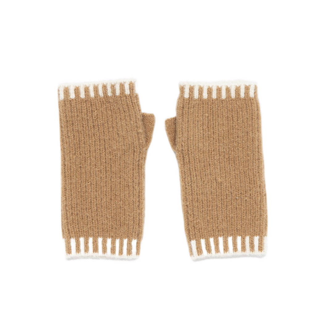 Autumn Cream & Camel Handwarmers