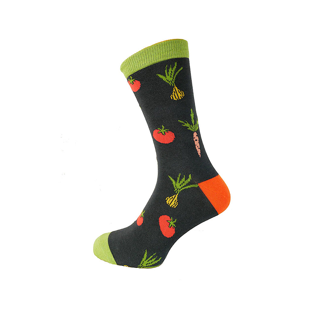 Luxurious Men's Bamboo Socks | Vegetables