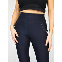 Load image into Gallery viewer, Navy Treggings with Pockets
