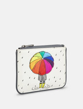 Load image into Gallery viewer, Leather Zip Top Rain Rain Go Away Purse (side)
