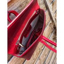 Load image into Gallery viewer, Red Wrist Strap Leather Evening Bag
