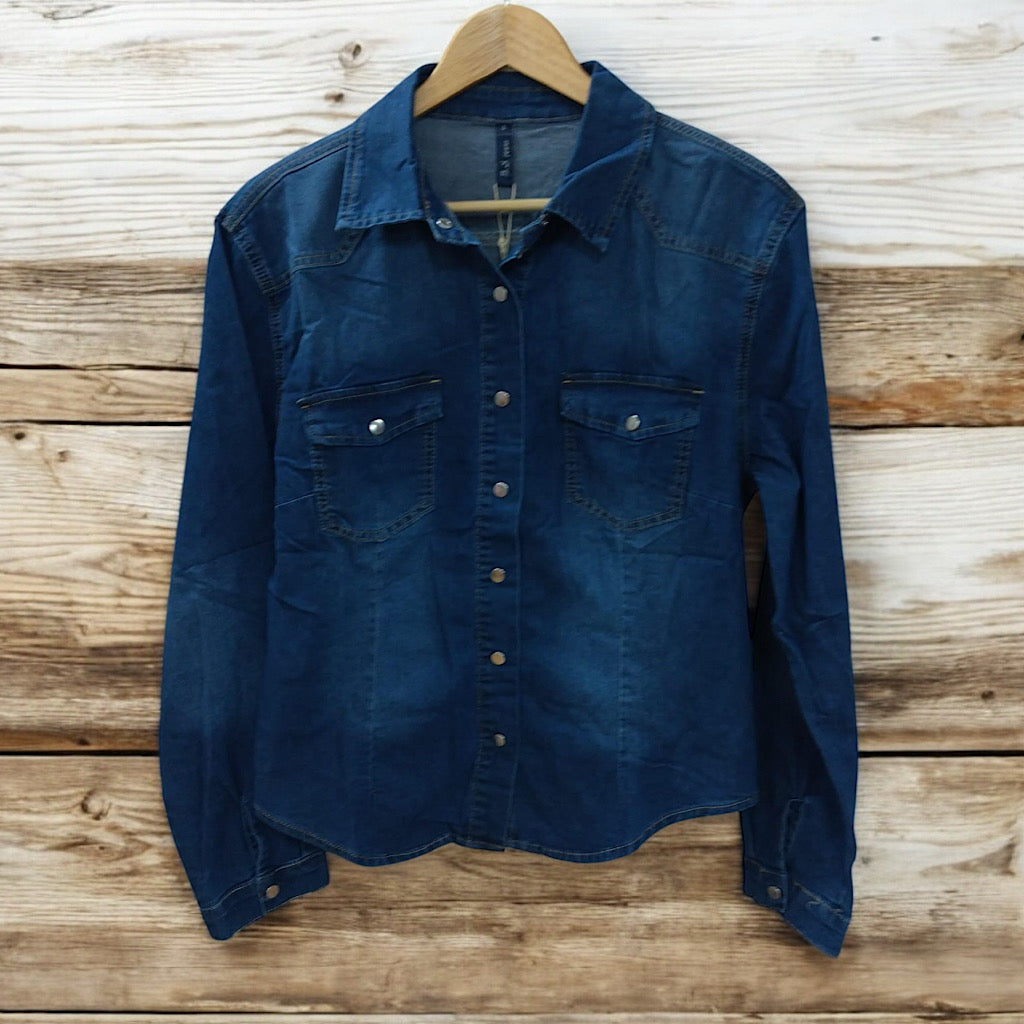 Dark Wash Denim Shirt