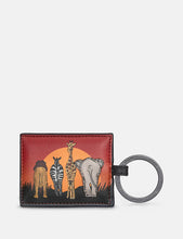 Load image into Gallery viewer, Leather Safari Scene Keyring (side)
