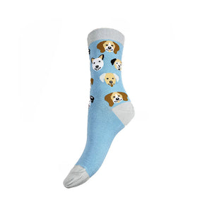 Luxurious Ladies Bamboo Socks | Happy Dogs