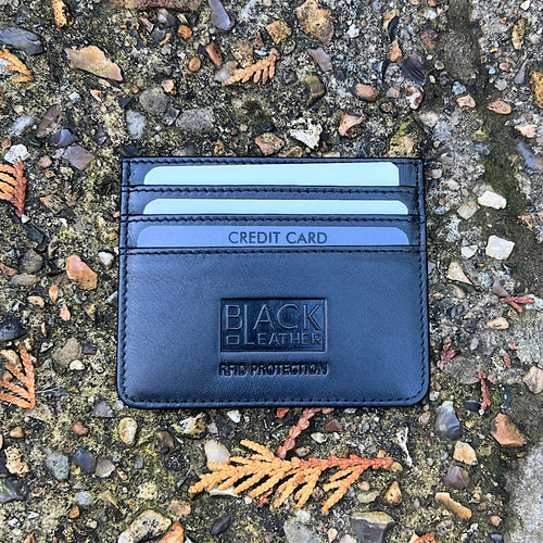 Credit Card Holder with ID Window By Black