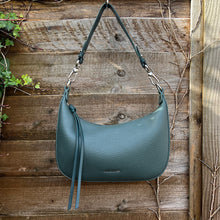 Load image into Gallery viewer, Dark Green &#39;Matilda&#39; Scoop Shoulder/Crossbody Bag (front)
