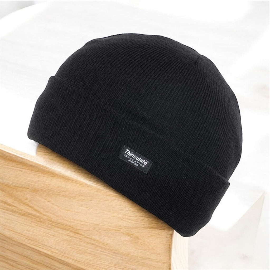 Men's Black Thinsulate Knitted Hat