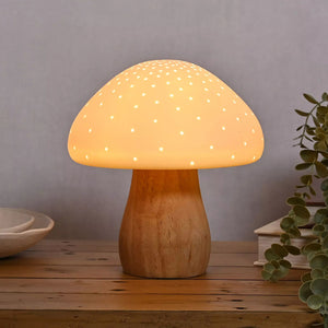 Mushroom Table Lamp (lifestyle)