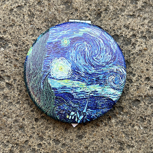 Impressionist Design Compact Mirror | Starry Night