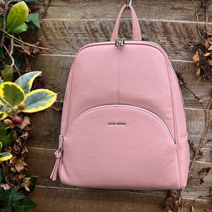 Ladies Light Pink Fashion Backpack by David Jones