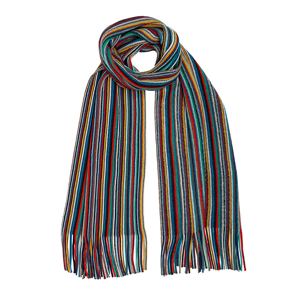 Men's Vibrant Multi Stripe Designer Inspired Scarf