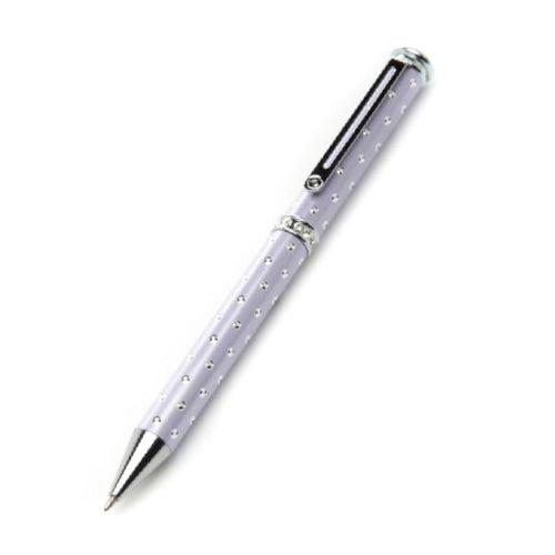 Lilac Full Crystal Diamanté Ballpoint Pen