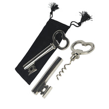 Load image into Gallery viewer, Key Shaped 2 in One Bottle &amp; Corkscrew Opener
