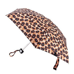 Leopard Print Tiny Umbrella (open)
