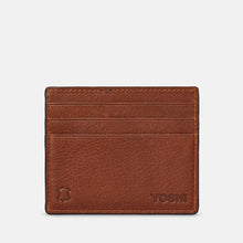 Load image into Gallery viewer, Brown Slim Leather Card Holder (back)
