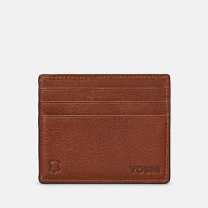 Brown Slim Leather Card Holder (back)