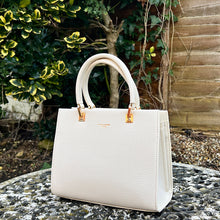 Load image into Gallery viewer, Small Coconut Cream &#39;Alison&#39; Grab Bag (side)
