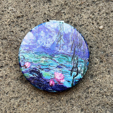 Load image into Gallery viewer, Impressionist Art Design Compact Mirror | Water Lilies
