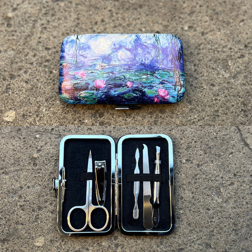 Impressionist Art Design Manicure Set | Water Lilies