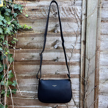 Load image into Gallery viewer, Black Crossbody Bag with Wide Adjustable Strap (hanging)
