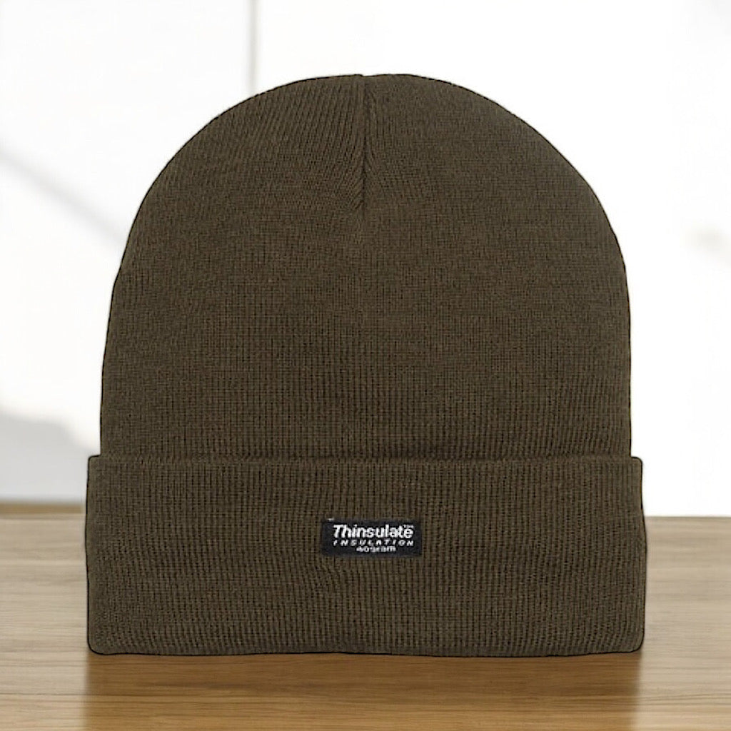 Man's Khaki Thinsulate Knitted Hat