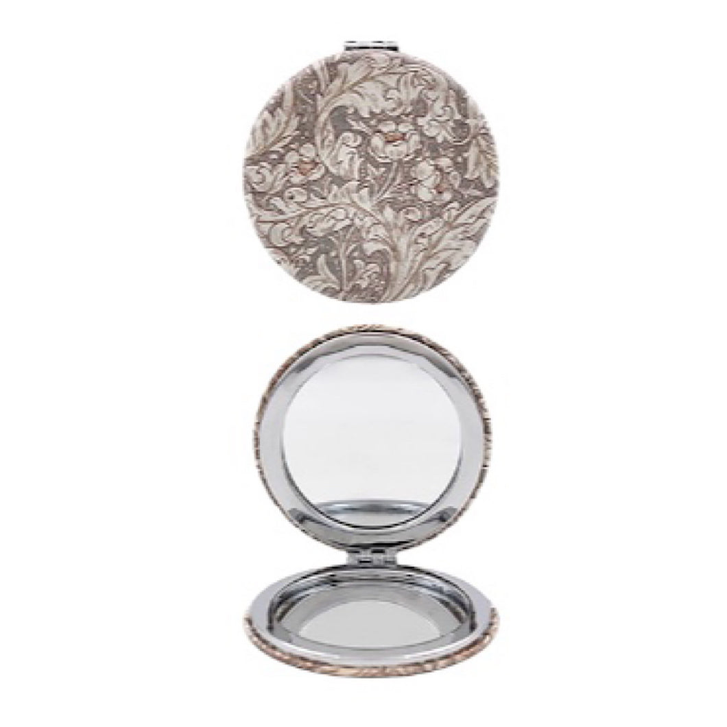 Round Traditional William Morris Compact Mirror