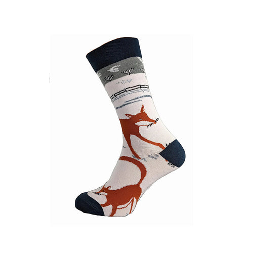 Luxurious Men's Bamboo Socks | Snowy Fox