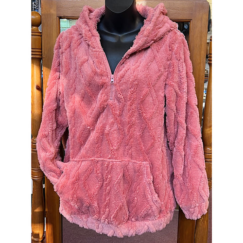 Cosy Sherpa Snuggle Hoodie Top