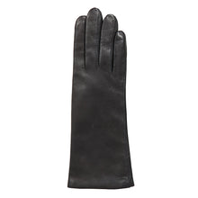 Load image into Gallery viewer, Ladies Black Cashmere Lined Leather Gloves By Dents (back)
