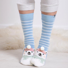 Load image into Gallery viewer, Polar Bear Original Slipper-Sox (lifestyle)
