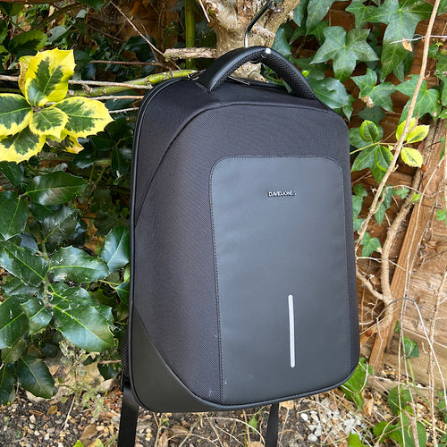 Black Business/ School Laptop & iPad Backpack (front)