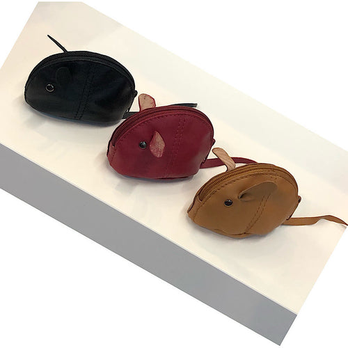 Soft Animal Leather Coin Purses (Mouse)