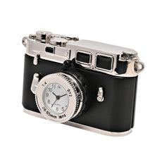 Load image into Gallery viewer, Miniature Clock - Black Camera (side)
