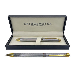 Bridgewater Lincoln Chrome & Gold Trim Ballpoint Pen