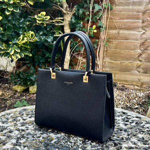 Small Black 'Alison' Grab Bag (side)