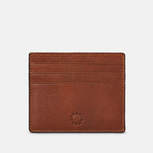 Load image into Gallery viewer, Brown Slim Leather Card Holder (front)
