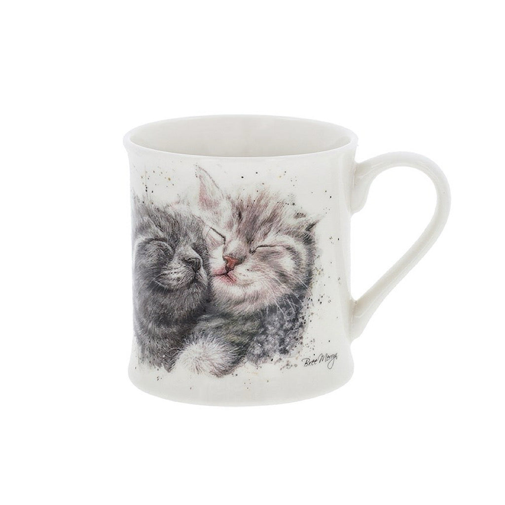 Cinders & Ella Hugging Cat Mug