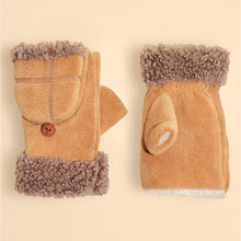 Load image into Gallery viewer, Camel Mittens Turn Fingerless Gloves By Powder
