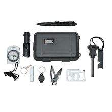 Load image into Gallery viewer, 8 Piece Outdoor Survival Kit
