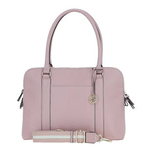 Load image into Gallery viewer, Woodrose Triple Section Leather &#39;Corinna&#39; Handbag (front)
