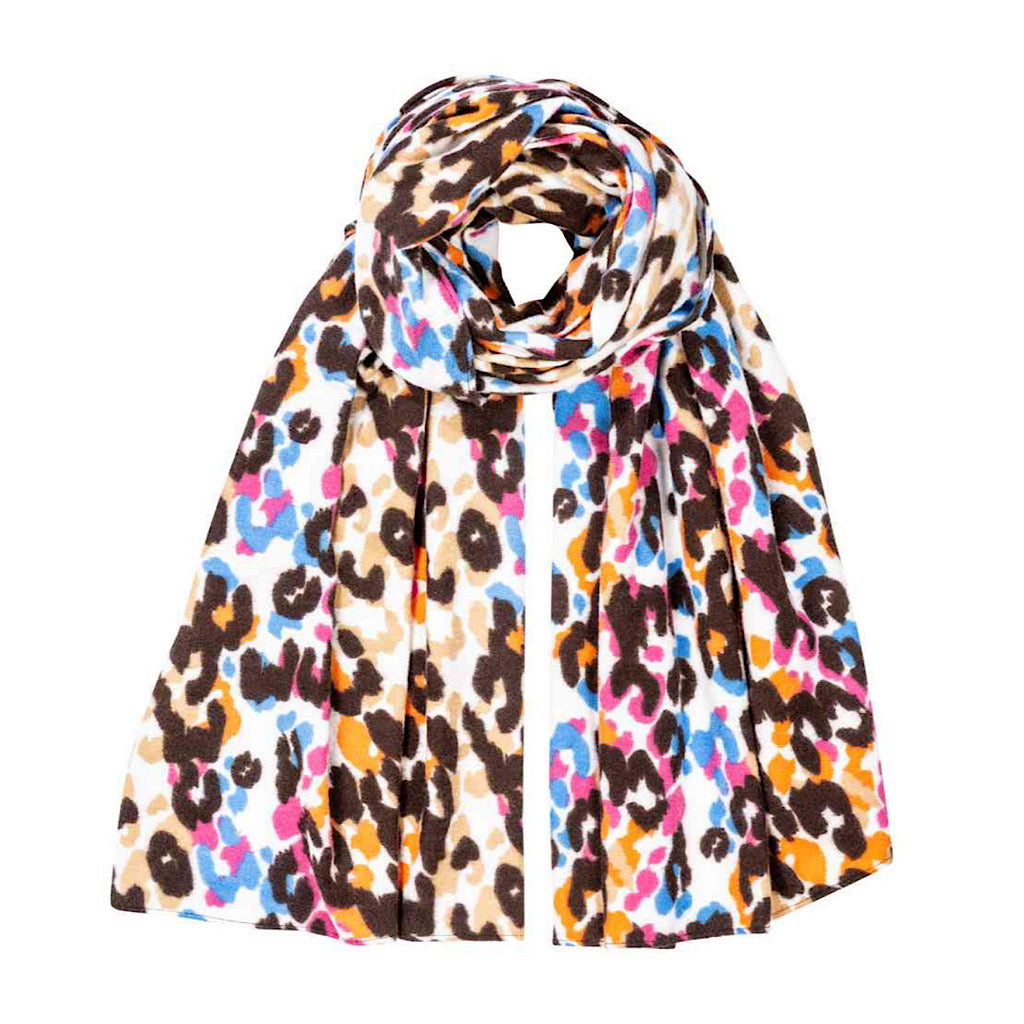 Vibrant Leopard Print 'Iona' Scarf