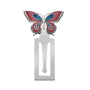 Red & Teal Butterfly Bookmark