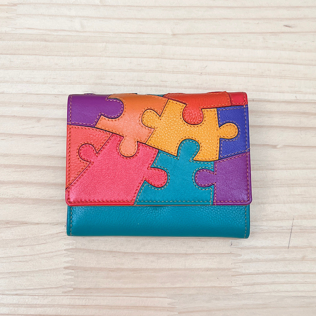 Seville Full Flap Jigsaw Purse (front)