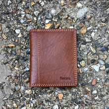 Load image into Gallery viewer, Tan Italian Leather Credit Card Holder (closed)
