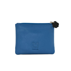 Leather Cat & Mouse Coin Purse | Blue