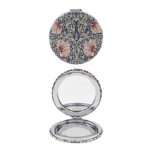 Load image into Gallery viewer, Round Traditional William Morris Compact Mirror
