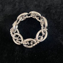 Load image into Gallery viewer, Silver Mixed Metal Rope Effect Bracelet
