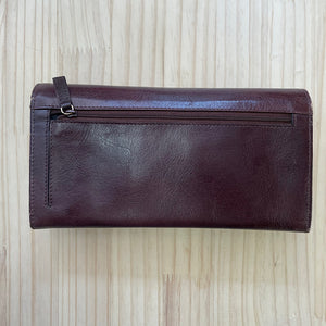 Mens Brown Leather Travel Wallet